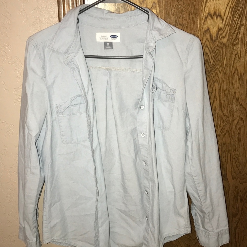 Denim button up shirt